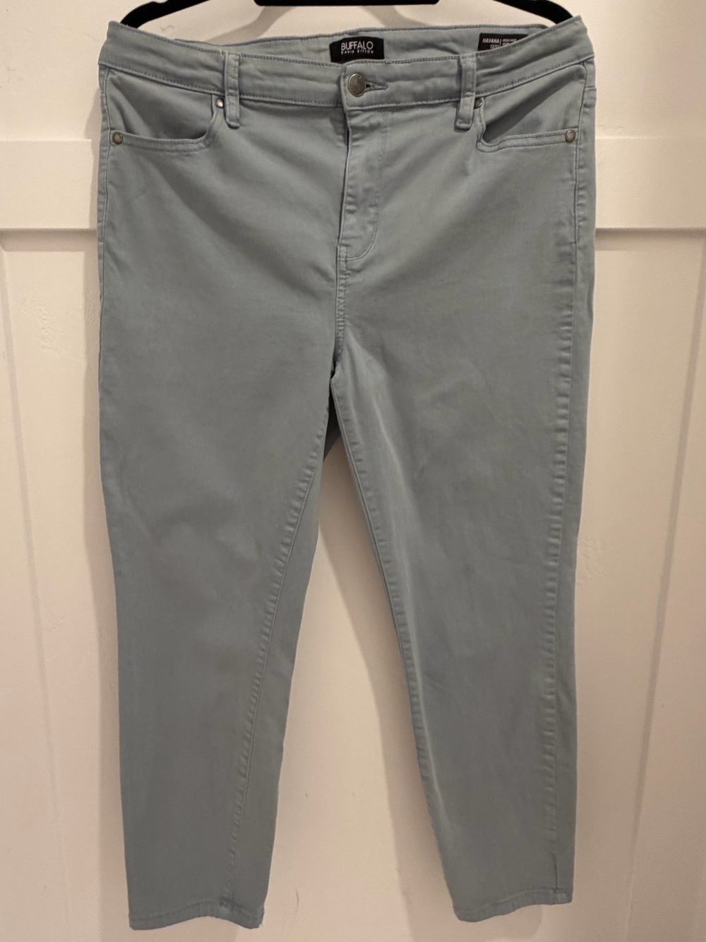 Buffalo Blue Cropped Slim Jeans Size 12